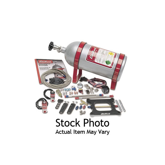 Edelbrock 70031 Performer Nitrous Oxide System, 100 Hp, Polished, Kit