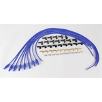 Taylor Cable 70654 8mm Spark Plug Wires, Straight Boot, Wire Core, Blue