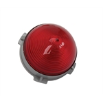 1953 Chevy Center Stop / Tail Light Lens, Red Plastic