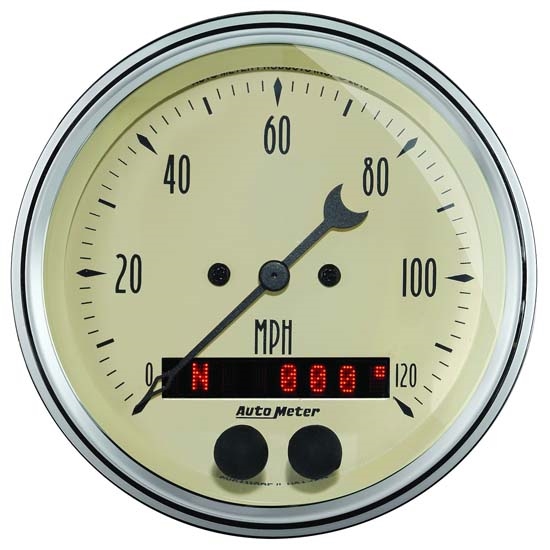 Auto Meter 1849 Antique Beige AirCore GPS Speedometer Gauge Free Shipping Speedway Motors
