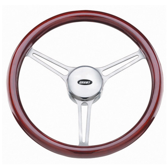 Grant 41015212 Steering Wheel, 14 3/4" Diameter, Mahogany