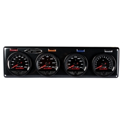Longacre 44518 Stepper Motor Racing Gauges, 4 Gauge Panel