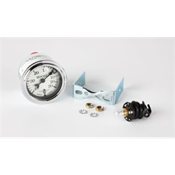 Stewart Warner 82491 Wings Boost Gauge, White