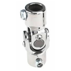 Sweet Mfg Chrome Steering U-Joint, 3/4-48 Spline to 1 Inch DD, Wilwood, MGB