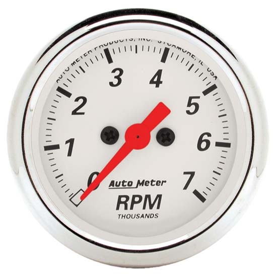 Auto Meter 1397 Arctic White Air-Core In-Dash Tachometer Gauge Auto Meter 1397 Arctic White Air-Core In-Dash Tachometer Gauge