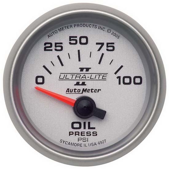 Auto Meter 4927 Ultra-Lite II Air-Core Oil Pressure Gauge, 2-1/16 Inch Auto Meter 4927 Ultra-Lite II Air-Core Oil Pressure Gauge, 2-1/16 Inch