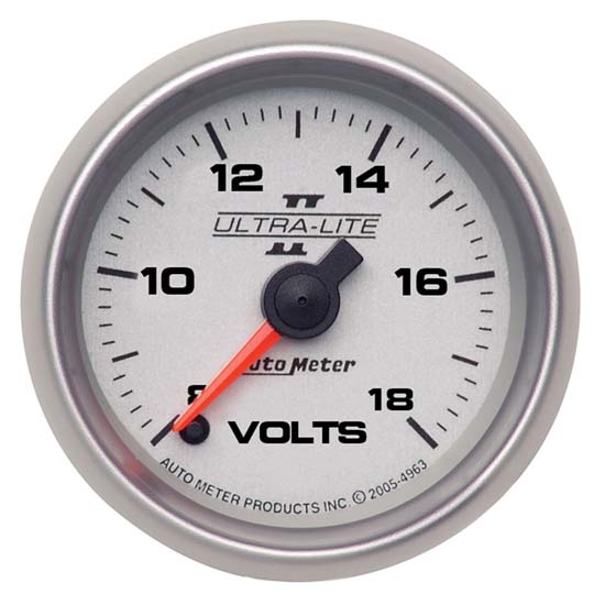 Auto Meter 4991 Ultra-Lite II Digital Stepper Motor Voltmeter Gauge Auto Meter 4991 Ultra-Lite II Digital Stepper Motor Voltmeter Gauge
