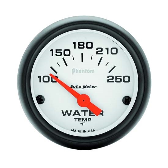 Auto Meter 5737 Phantom Air-Core Water Temperature Gauge, 2-1/16 Inch Auto Meter 5737 Phantom Air-Core Water Temperature Gauge, 2-1/16 Inch
