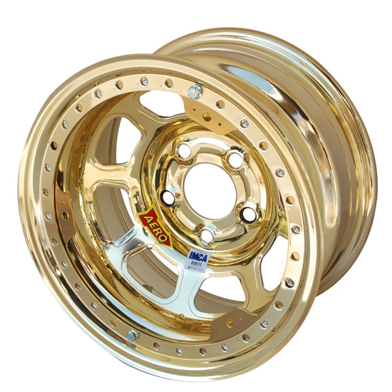 Aero 53-984520GOL 53 Series 15x8 Wheel, BL, 5 on 4-1/2, 2 Inch BS IMCA Aero 53-984520GOL 53 Series 15x8 Wheel, BL, 5 on 4-1/2, 2 Inch BS IMCA