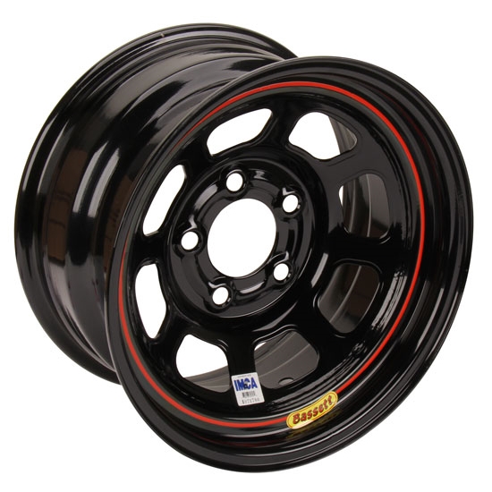 Bassett D-Hole IMCA Approved Black 15 Inch Wheel-Non Beadlock-15x8, 5 on 5 Bassett D-Hole IMCA Approved Black 15 Inch Wheel-Non Beadlock-15x8, 5 on 5