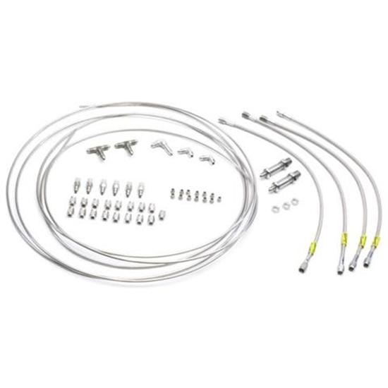 Stainless Steel -3 AN Brake Line Kit, 4-Hose, 40 Ft. Tubing Stainless Steel -3 AN Brake Line Kit, 4-Hose, 40 Ft. Tubing