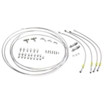 Stainless Steel -3 AN Brake Line Kit, 4-Hose, 40 Ft. Tubing