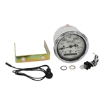 Stewart Warner 82661 Wings Electric Speedometer, White