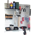 Wall Control 30-WGL-200GV Utility Tool Organizer Kit, Metal Pegboard