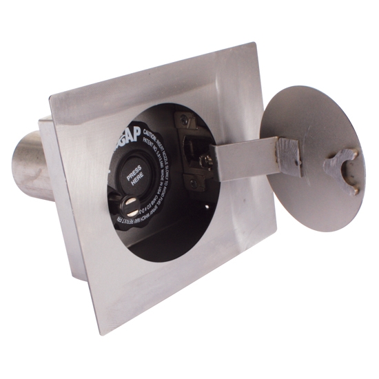 Hagan Street Rods 90RF 90 Degree Flat Series Round Fuel Door eBay