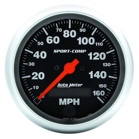 Auto Meter 3988 Sport-Comp Air-Core Speedometer, 160 MPH, 3-3/8 Inch Auto Meter 3988 Sport-Comp Air-Core Speedometer, 160 MPH, 3-3/8 Inch