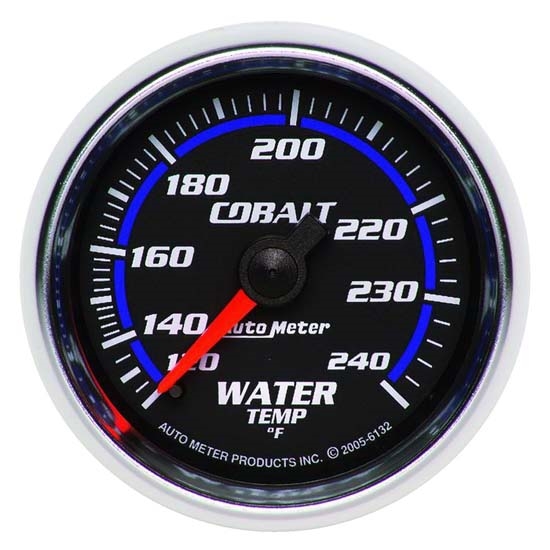 Auto Meter 6132 Cobalt Mechanical Water Temperature Gauge, 2-1/16 Inch Auto Meter 6132 Cobalt Mechanical Water Temperature Gauge, 2-1/16 Inch