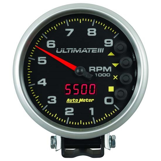 Auto Meter 6887 Ultimate Air-Core Pedestal Tachometer, 9k, 5 Inch Auto Meter 6887 Ultimate Air-Core Pedestal Tachometer, 9k, 5 Inch