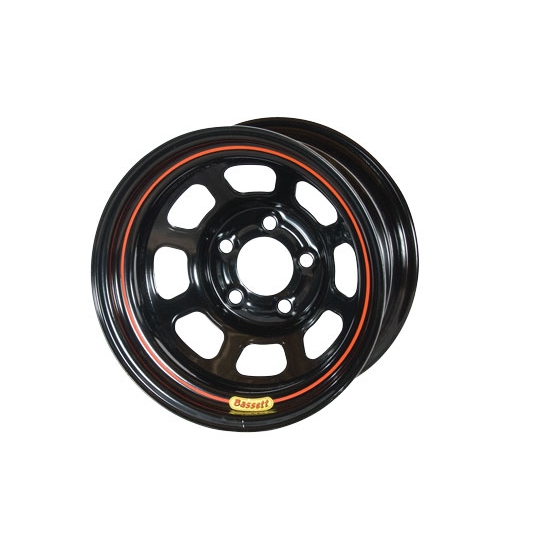 Bassett 54SC55B 15X14 D-Hole Lite 5on4.75 5.5 In BS Black Beaded Wheel Bassett 54SC55B 15X14 D-Hole Lite 5on4.75 5.5 In BS Black Beaded Wheel