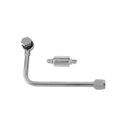 Edelbrock 8131 Performer Carb Fuel Line Kit & Fuel Filter, -6 AN Inlet