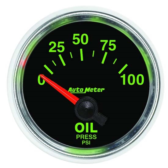 Auto Meter 3827 GS Air-Core Oil Pressure Gauge, 2-1/16 Inch Auto Meter 3827 GS Air-Core Oil Pressure Gauge, 2-1/16 Inch