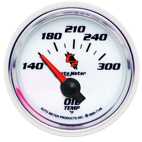 Auto Meter 7148 C2 Air-Core Oil Temperature Gauge, 2-1/16 Inch Auto Meter 7148 C2 Air-Core Oil Temperature Gauge, 2-1/16 Inch