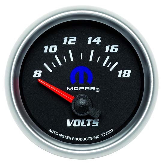 Auto Meter 880021 Mopar Air-Core Voltmeter Gauge, 2-1/16 Inch, 18V Auto Meter 880021 Mopar Air-Core Voltmeter Gauge, 2-1/16 Inch, 18V