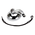 Pedal Car Parts, Flat Face Bell Assembly with Cord, Chrome