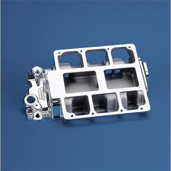 Weiand 7136P 1955-1986 S/B Chevy Blower Intake Manifold, Polished