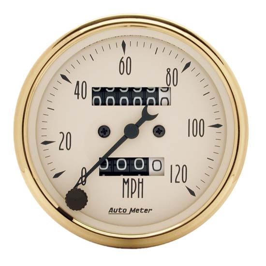 Auto Meter 1593 Golden Oldies Mechanical Speedometer Gauge Auto Meter 1593 Golden Oldies Mechanical Speedometer Gauge
