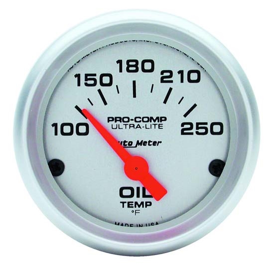 Auto Meter 4347 Ultra-Lite Air-Core Oil Temperature Gauge, 2-1/16 Inch Auto Meter 4347 Ultra-Lite Air-Core Oil Temperature Gauge, 2-1/16 Inch