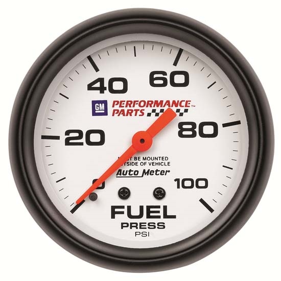 Auto Meter 5812-00407 GM White Mechanical Fuel Pressure Gauge Auto Meter 5812-00407 GM White Mechanical Fuel Pressure Gauge