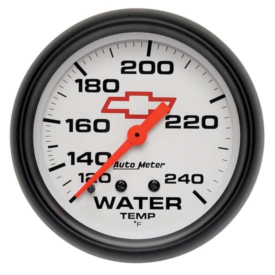 Auto Meter 5832-00406 GM White Mechanical Water Temperature Gauge Auto Meter 5832-00406 GM White Mechanical Water Temperature Gauge