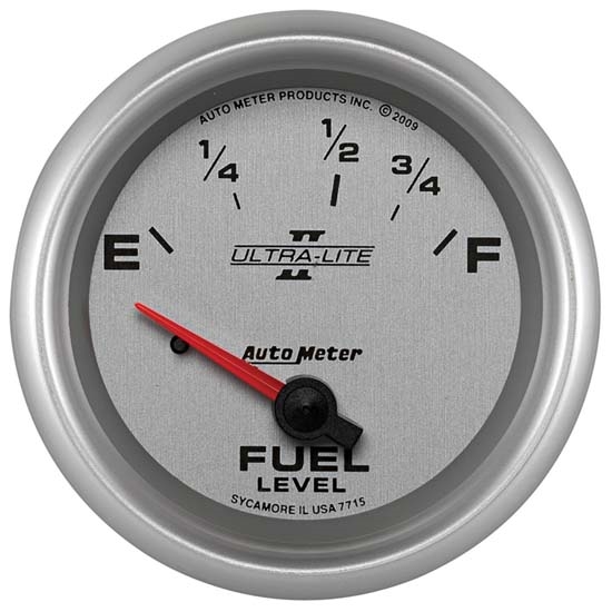 Auto Meter 7715 Ultra-Lite II Air-Core Fuel Level Gauge, 2-5/8 Inch Auto Meter 7715 Ultra-Lite II Air-Core Fuel Level Gauge, 2-5/8 Inch
