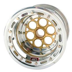 Weld Magnum 27 Spline 10 x 12 Inch Wheel, Beadlock and Cover, 4 Inch Offset