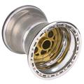 Weld Splined Double-Beadlock Rear Wheel - 15 x 15, 6 Inch Offset
