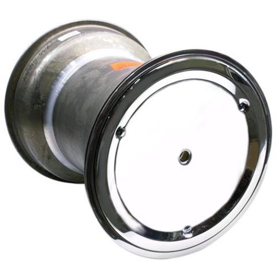 Weld Splined 15 x 18 Inch Right Rear Wheel, 6 Inch Offset, Beadlock/Cover