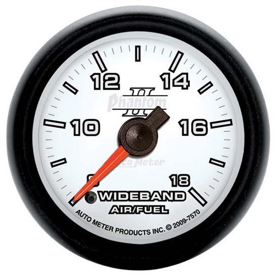 Auto Meter 7570 Phantom II Digital Stepper Motor Wideband AFR Gauge Auto Meter 7570 Phantom II Digital Stepper Motor Wideband AFR Gauge