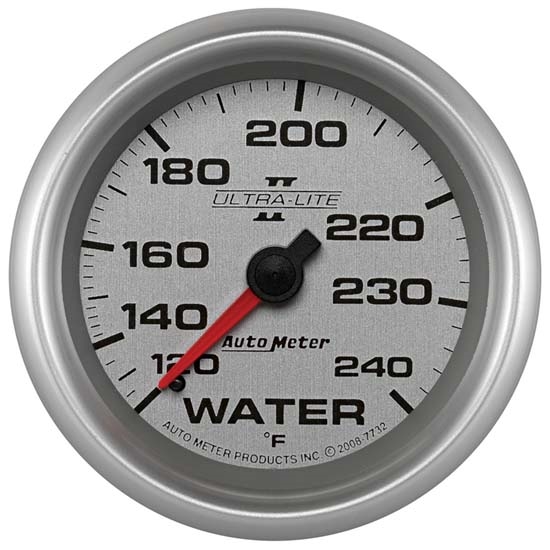 Auto Meter 7732 Ultra-Lite II Mechanical Water Temperature Gauge Auto Meter 7732 Ultra-Lite II Mechanical Water Temperature Gauge