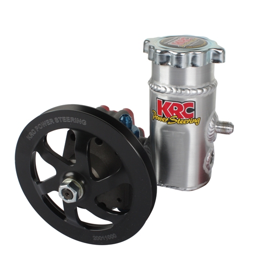KRC 63201100 Alum Power Steering Pump w/ Aluminum Tank, VBelt Pulley