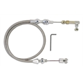 Lokar TCP-1000HT Polished Hi-Tech Throttle Cable, 24 Inch