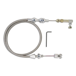 Lokar TCP-1000HT Polished Hi-Tech Throttle Cable, 24 Inch