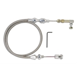 Lokar TCP-1000HT Polished Hi-Tech Throttle Cable, 24 Inch