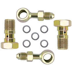 Banjo Brake Fitting Kit, 10mm-1.5 to -4 AN