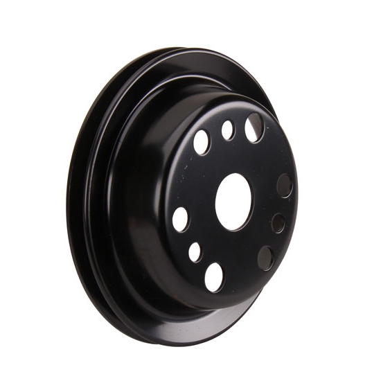 Lightweight Black Crank Pulley- 3rd groove, Chevy Lightweight Black Crank Pulley- 3rd groove, Chevy