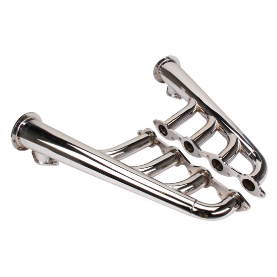 Big Block Chevy Lake Style Headers, Chrome Big Block Chevy Lake Style Headers, Chrome