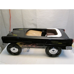 Garage Sale - 1955 Black With Flames Chevy Pedal Car