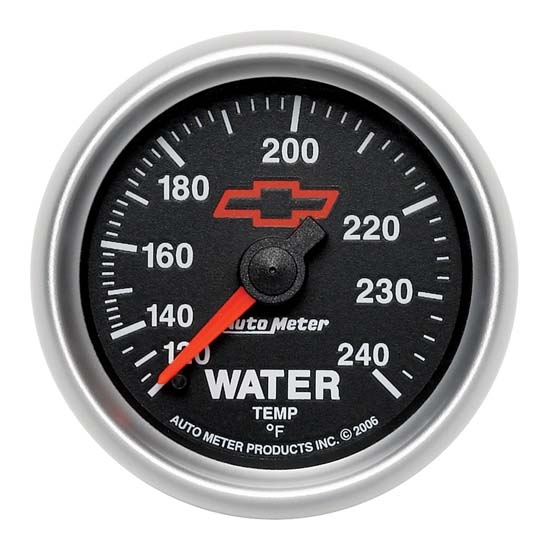 Auto Meter 3632-00406 GM Black Mechanical Water Temperature Gauge Auto Meter 3632-00406 GM Black Mechanical Water Temperature Gauge