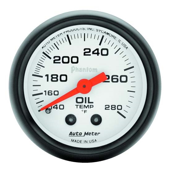 Auto Meter 5741 Phantom Mechanical Oil Temperature Gauge, 2-1/16 Inch Auto Meter 5741 Phantom Mechanical Oil Temperature Gauge, 2-1/16 Inch