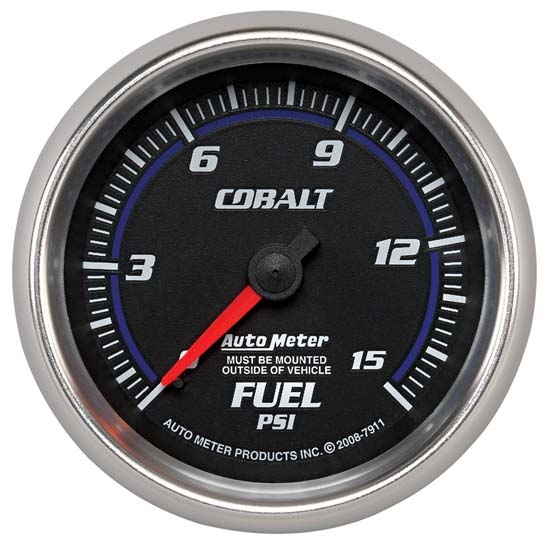 Auto Meter 7911 Cobalt Mechanical Fuel Pressure Gauge, 2-5/8 Inch Auto Meter 7911 Cobalt Mechanical Fuel Pressure Gauge, 2-5/8 Inch